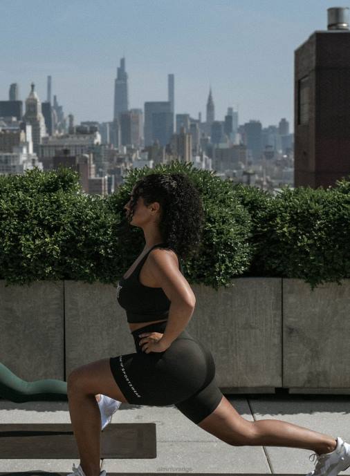 kvinnor AIM'N svarta sportkläder bikershorts Kläder NBT4528