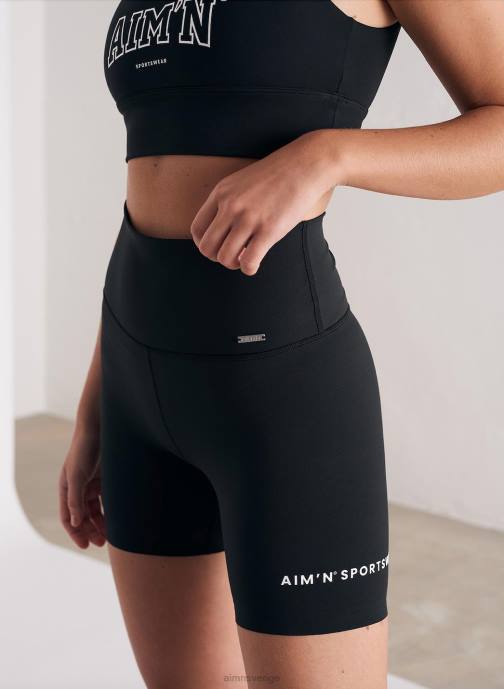 kvinnor AIM'N svarta sportkläder midi bikershorts Kläder NBT4563