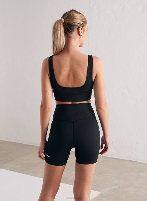 kvinnor AIM'N svarta sportkläder midi bikershorts Kläder NBT4563