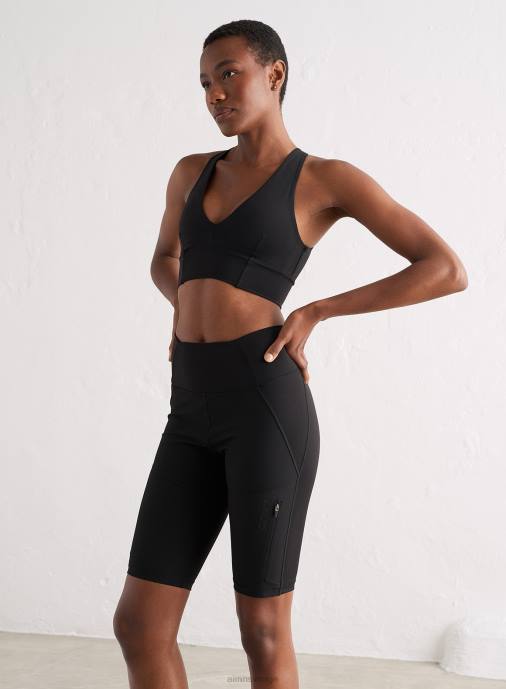 kvinnor AIM'N svarta utomhusbikershorts Kläder NBT4529