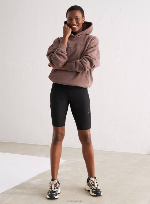 kvinnor AIM'N svarta utomhusbikershorts Kläder NBT4529