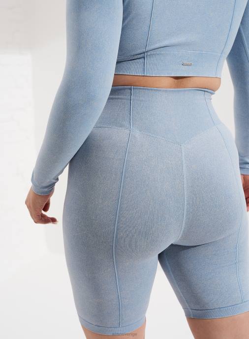 kvinnor AIM'N tvättade ljusa denim bikershorts Kläder NBT4476