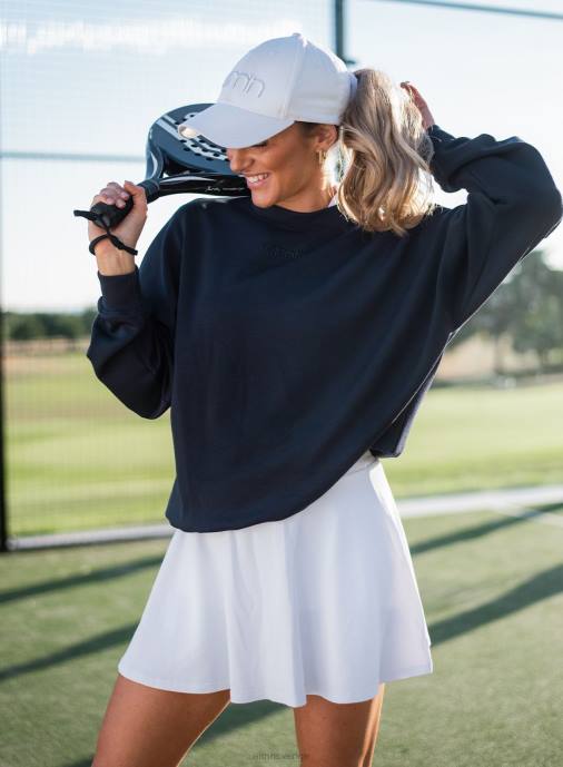 kvinnor AIM'N vit lyxig tenniskort Kläder NBT4586