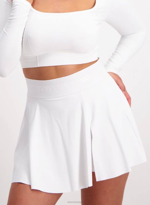 kvinnor AIM'N vit tenniskjol med slits Kläder NBT4605