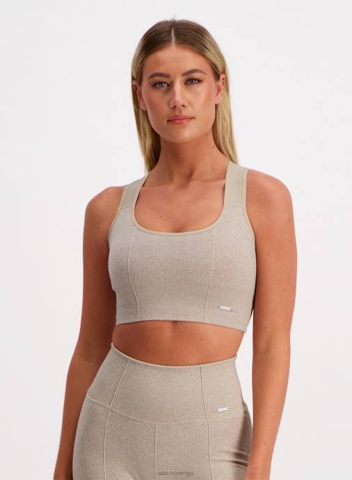 kvinnor AIM'N beige luxe sömlös bh med högt stöd Kläder NBT4182