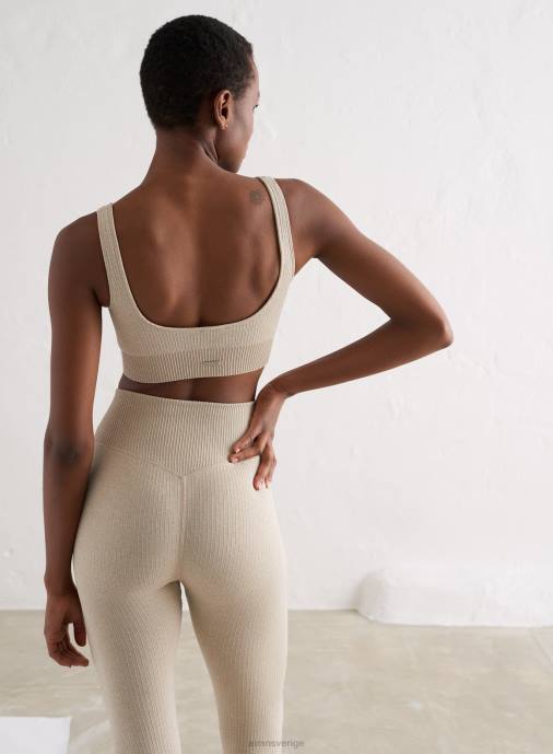 kvinnor AIM'N beige ribbad sömlös bh Kläder NBT4146