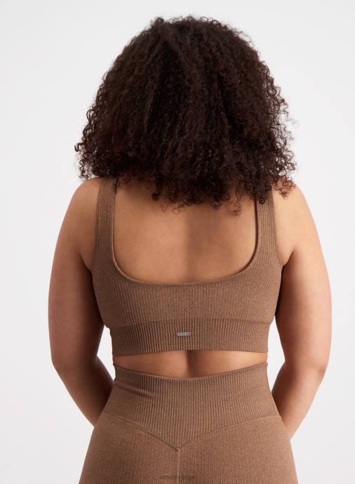 kvinnor AIM'N brons ribbad sömlös bh Kläder NBT4224