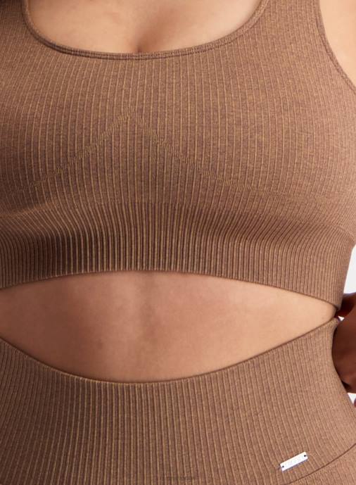 kvinnor AIM'N brons ribbad sömlös bh Kläder NBT4224