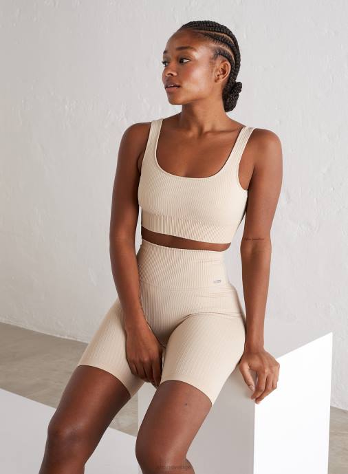 kvinnor AIM'N cafe au lait ribbad sömlös bh Kläder NBT4183