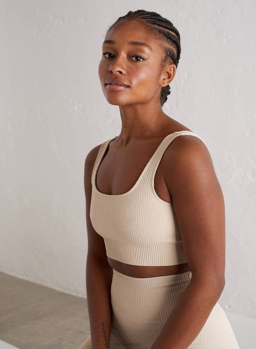 kvinnor AIM'N cafe au lait ribbad sömlös bh Kläder NBT4183