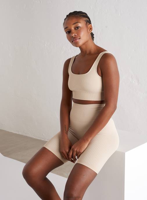 kvinnor AIM'N cafe au lait ribbad sömlös bh Kläder NBT4183