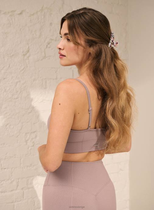 kvinnor AIM'N dammig violett lyxig bh med sömlös rem Kläder NBT4226