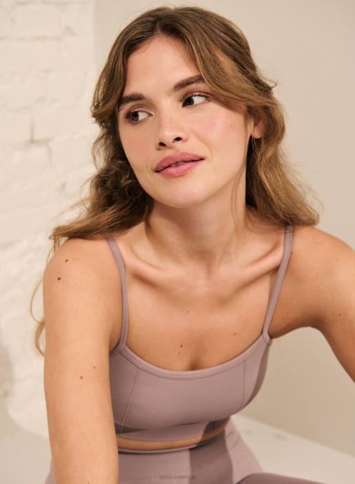 kvinnor AIM'N dammig violett lyxig bh med sömlös rem Kläder NBT4226