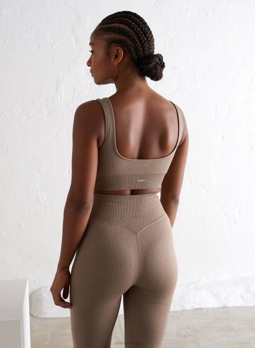 kvinnor AIM'N espresso ribbad sömlös bh Kläder NBT4194