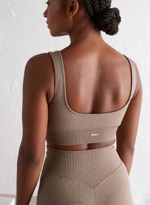 kvinnor AIM'N espresso ribbad sömlös bh Kläder NBT4194