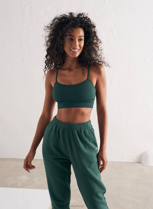 kvinnor AIM'N furugrön bh med ribbad sömlös rem Kläder NBT4178