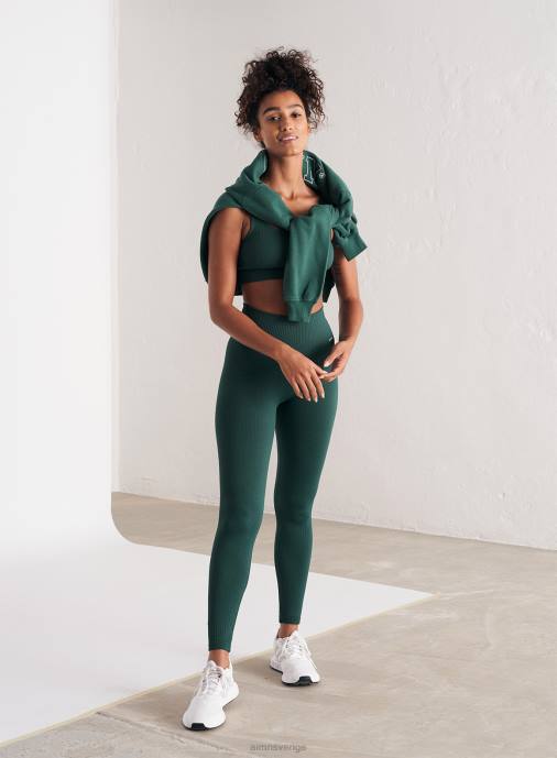 kvinnor AIM'N furugrön ribbad sömlös bh Kläder NBT4175