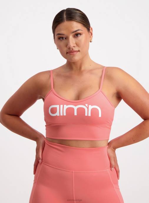kvinnor AIM'N korall logo rem bh Kläder NBT4292