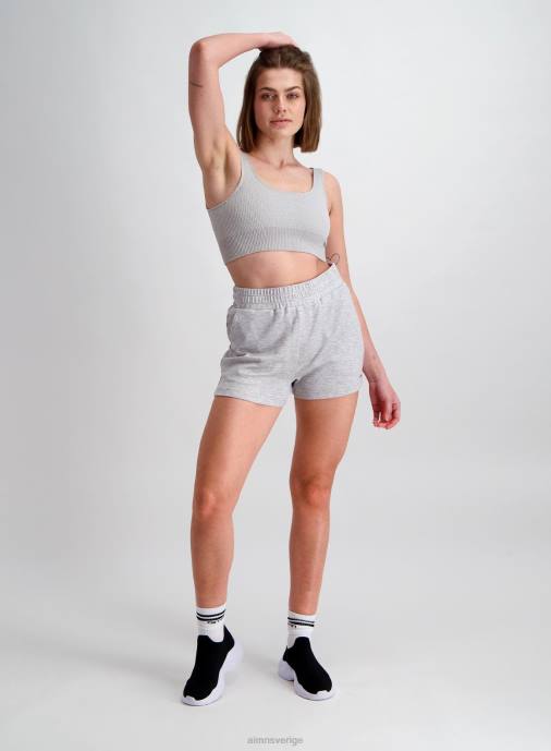 kvinnor AIM'N ljusgrå melerad ribbad sömlös bh Kläder NBT4168