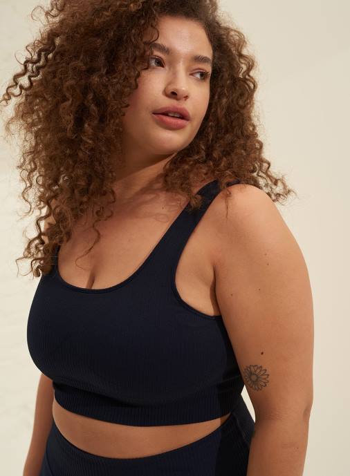 kvinnor AIM'N marin ribbad sömlös bh Kläder NBT4208