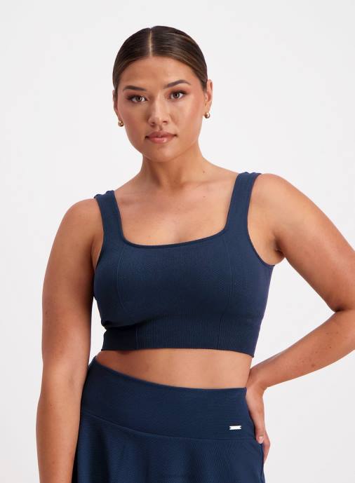 kvinnor AIM'N marinblå lyx sömlös bh Kläder NBT4158