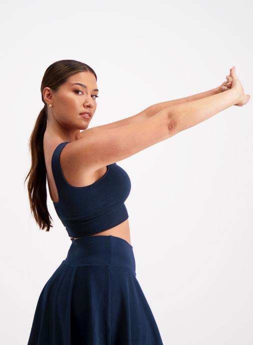 kvinnor AIM'N marinblå lyx sömlös bh Kläder NBT4158