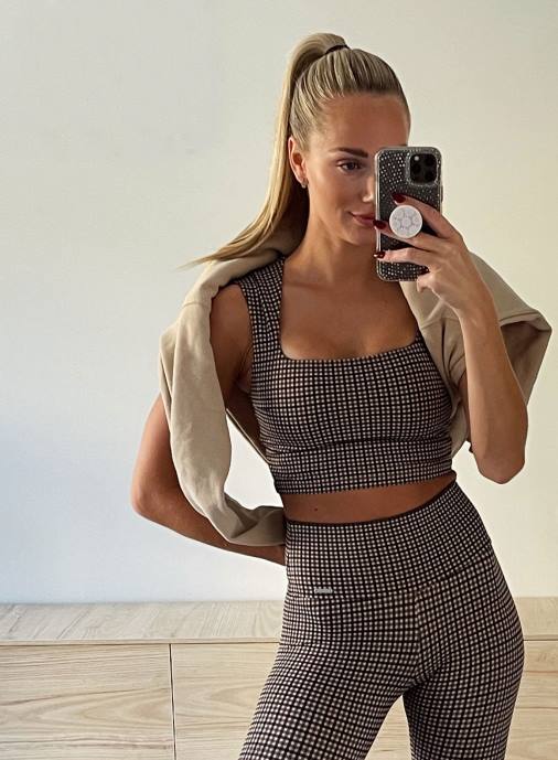 kvinnor AIM'N pepita bh med dragkedja bak Kläder NBT4268