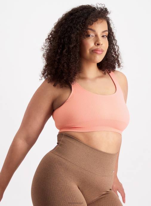 kvinnor AIM'N persika ribbad sömlös bh Kläder NBT4241