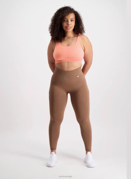 kvinnor AIM'N persika ribbad sömlös bh Kläder NBT4241