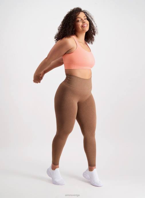 kvinnor AIM'N persika ribbad sömlös bh Kläder NBT4241