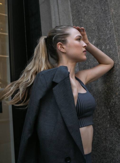 kvinnor AIM'N pinstripe core bh Kläder NBT4176