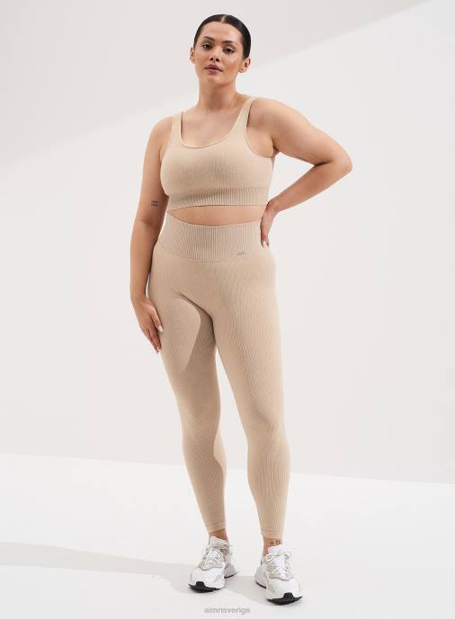 kvinnor AIM'N sandtvättad ribbad sömlös bh Kläder NBT4280