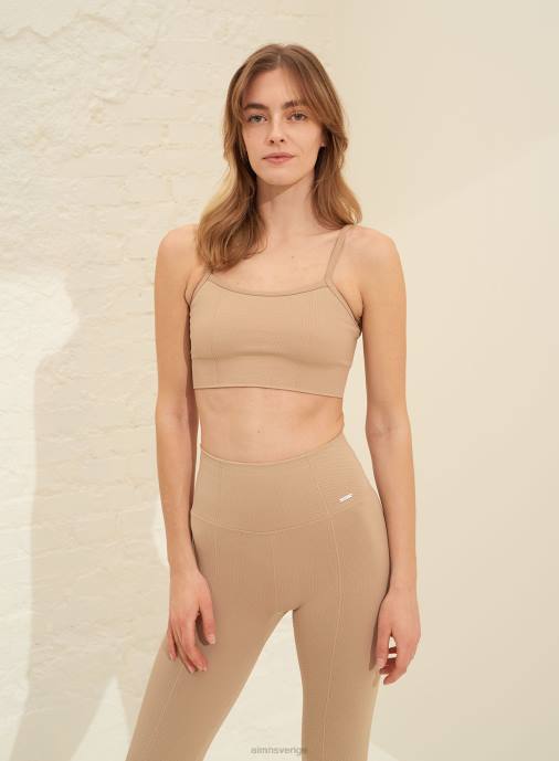 kvinnor AIM'N solid beige luxe bh med sömlös rem Kläder NBT4238