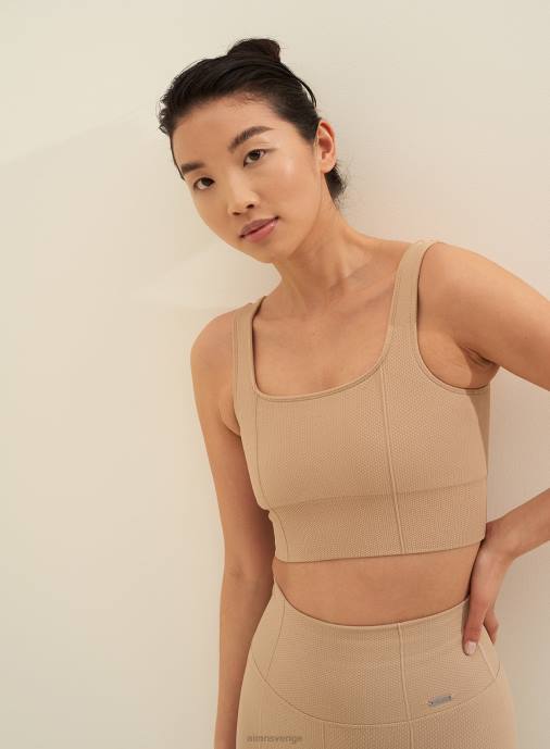 kvinnor AIM'N solid beige lyxig sömlös bh Kläder NBT4240