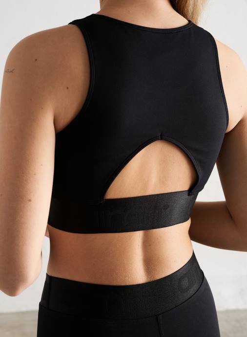 kvinnor AIM'N svart bunden sömlös tank-bh Kläder NBT4218