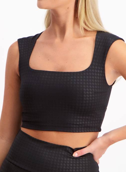 kvinnor AIM'N svart dogtooth bh med dragkedja bak Kläder NBT4272