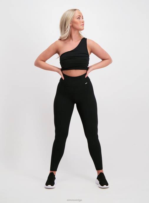 kvinnor AIM'N svart draperad bh med ena axeln Kläder NBT4266