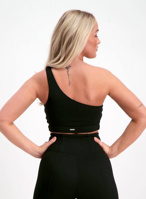 kvinnor AIM'N svart draperad bh med ena axeln Kläder NBT4266