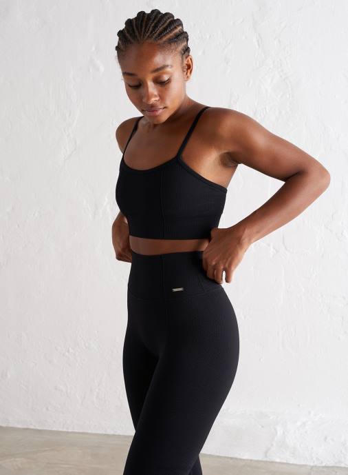 kvinnor AIM'N svart lyxig bh med rem Kläder NBT4148