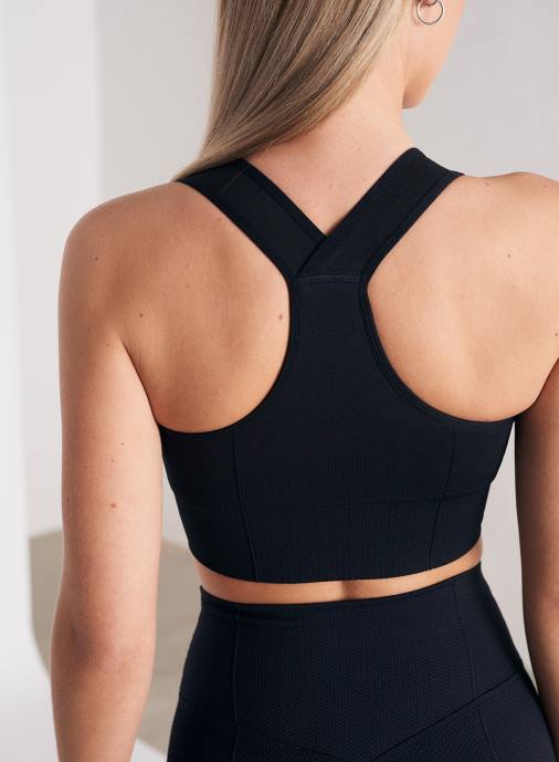 kvinnor AIM'N svart lyxig sömlös bh med högt stöd Kläder NBT4201