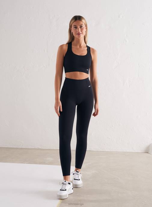 kvinnor AIM'N svart lyxig sömlös bh med högt stöd Kläder NBT4201