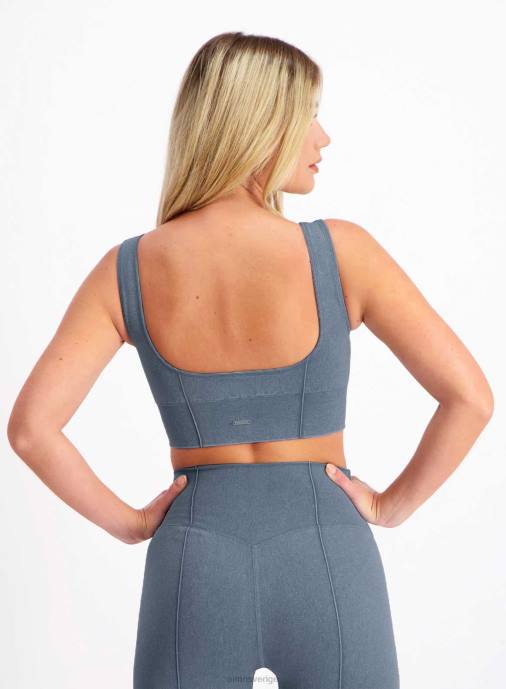 kvinnor AIM'N tvättad denim sömlös bh Kläder NBT4262