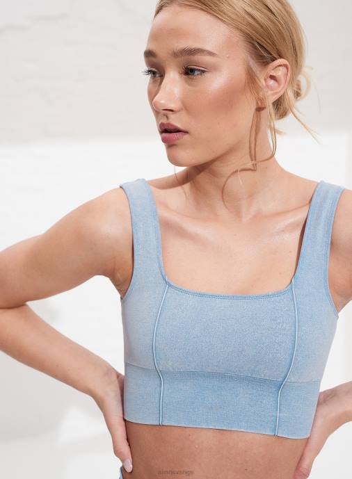 kvinnor AIM'N tvättad lätt denim sömlös bh Kläder NBT4278