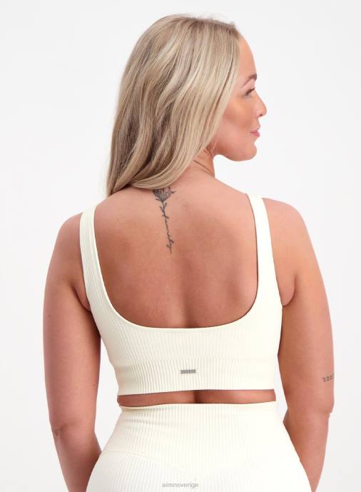 kvinnor AIM'N vanilj ribbad sömlös bh Kläder NBT4279