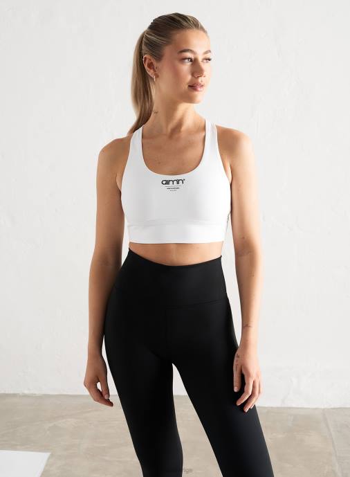 kvinnor AIM'N vit kantkärna racerback-bh Kläder NBT4219