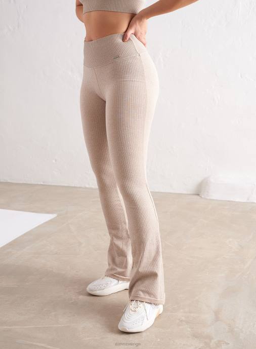 kvinnor AIM'N beige ribbade sömlösa strumpbyxor Kläder NBT43