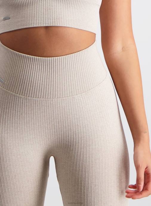 kvinnor AIM'N beige ribbade sömlösa tights 7/8 Kläder NBT472