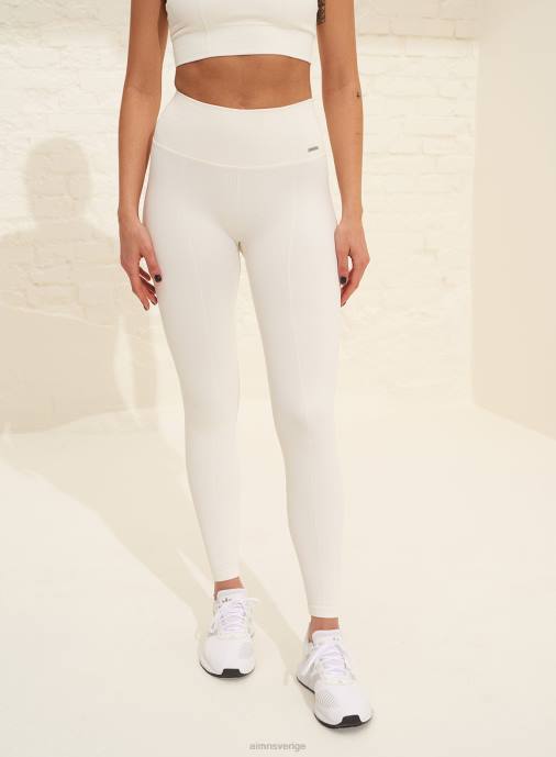 kvinnor AIM'N benvita lyxiga sömlösa tights Kläder NBT414