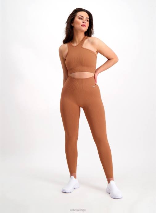 kvinnor AIM'N cayenne ribbade sömlösa tights Kläder NBT447