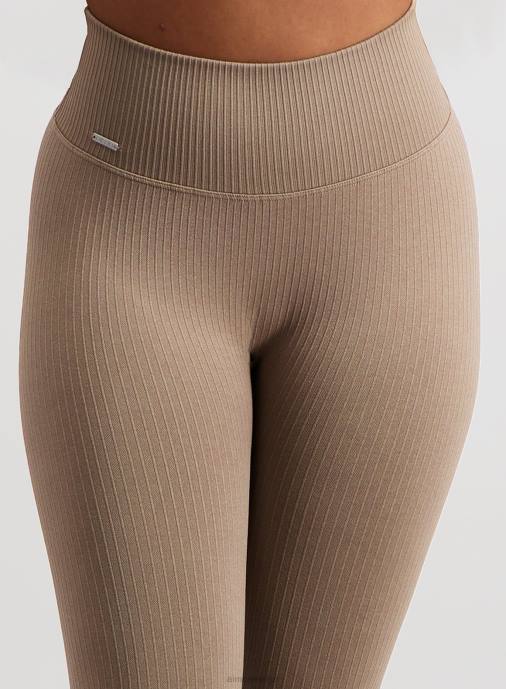 kvinnor AIM'N espresso ribbad sömlösa tights 7/8 Kläder NBT4107